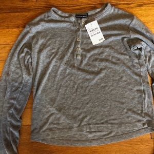 Gray long sleeve brandy melville shirt